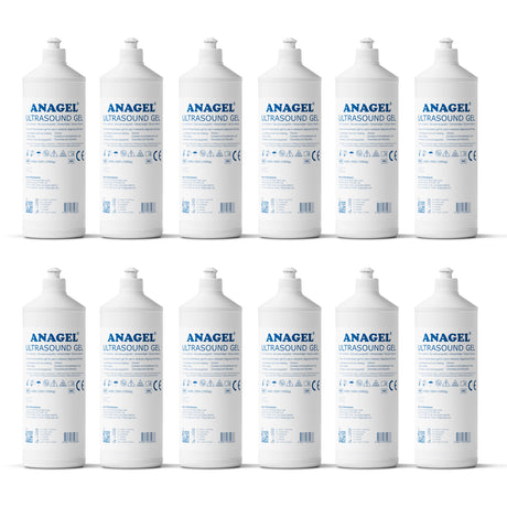 Ultrasound Transmission Gel - All Sizes Ultrasound Gel ANAGEL 1L x 12