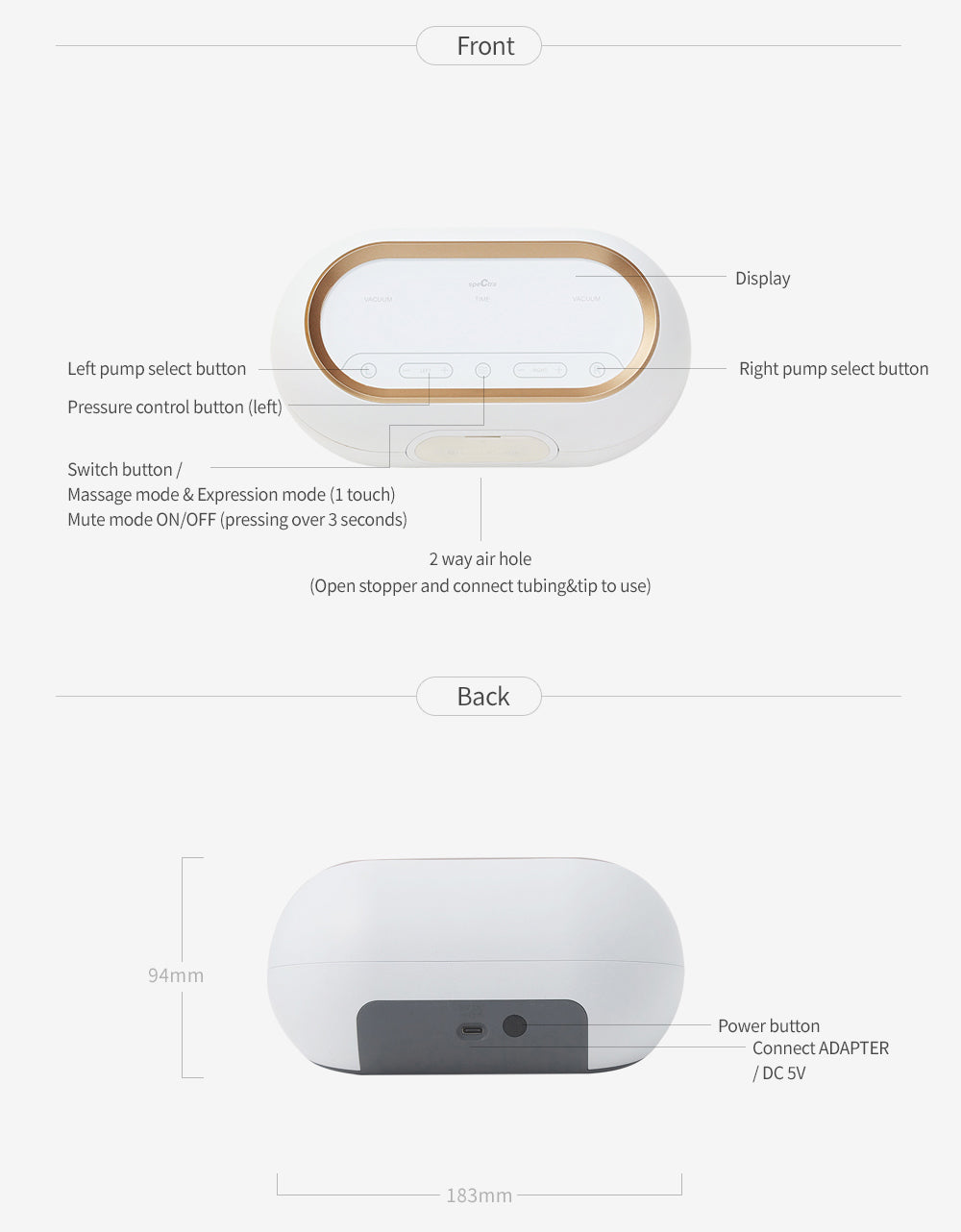 Dual Compact Electric Breast Pump - Outlet Breast Pumps Spectra