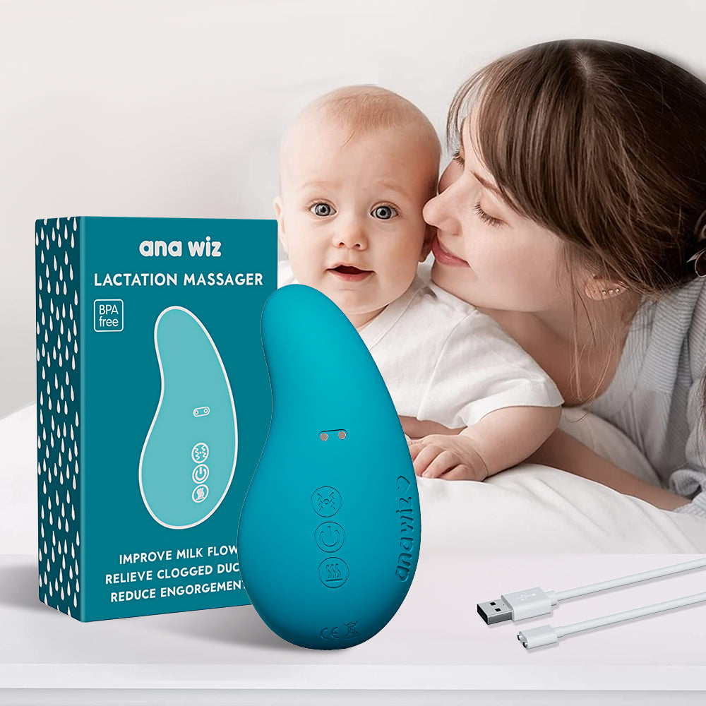 Breastfeeding Massager to Stimulate Milk Flow & Relieve Clogged Ducts Breast Feeding Accessories Ana Wiz