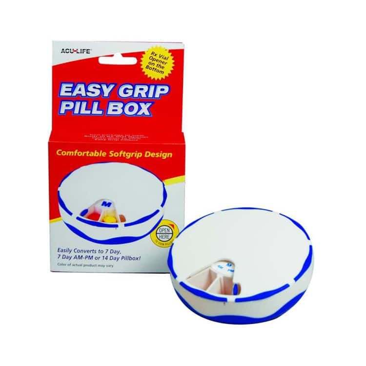Easy Grip Pill Box Pill Box ACU-LIFE