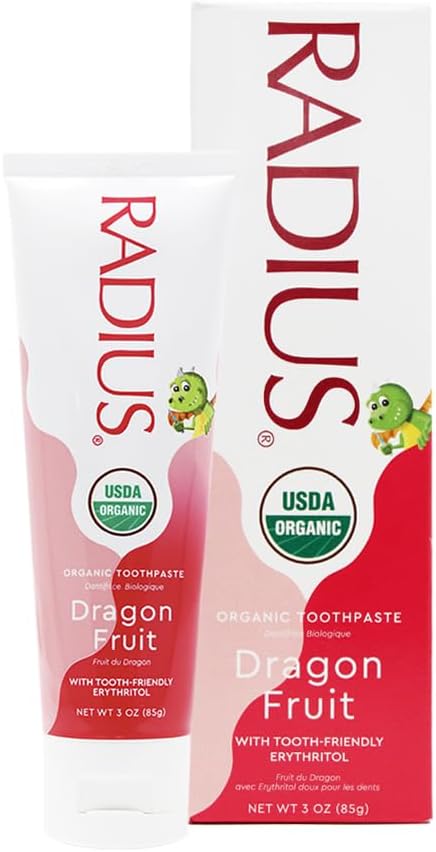 Kids USDA Organic Toothpaste - Dragon Fruit - 6 Months+ Toothpaste RADIUS