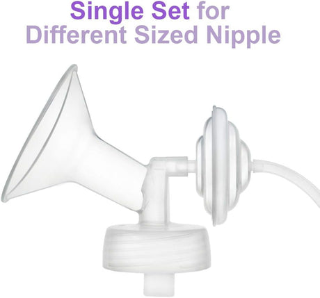 Pump Parts 1x Flange (19mm) 1 Valve 1 Tubing 1 Backflow Protector Compatible with Spectra Pump Kits & Sets Maymom