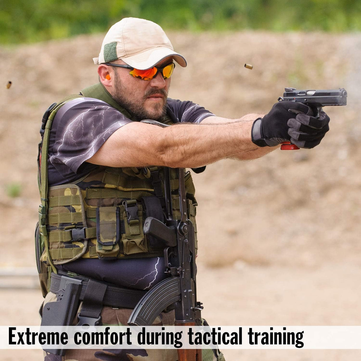 Maximum Protection Soft Foam Shooting Ear Plugs, 50 Pair - 33 dB Highest NRR – Comfortable Earplugs for Hunting, Tactical, Target, Skeet and Trap Shooting | Made in USA Earplugs Mack's