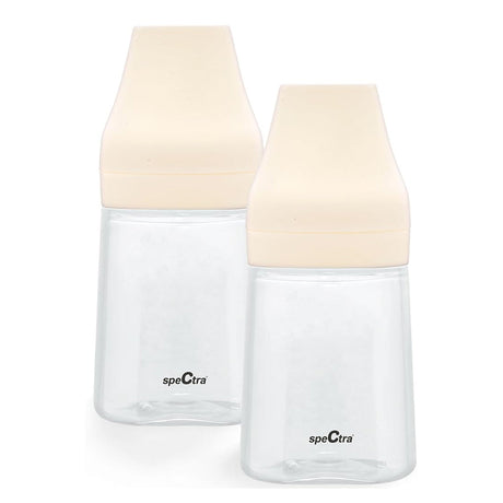 Wide Neck Milk Storage Bottles. Pack of 2 Milk Storage Spectra