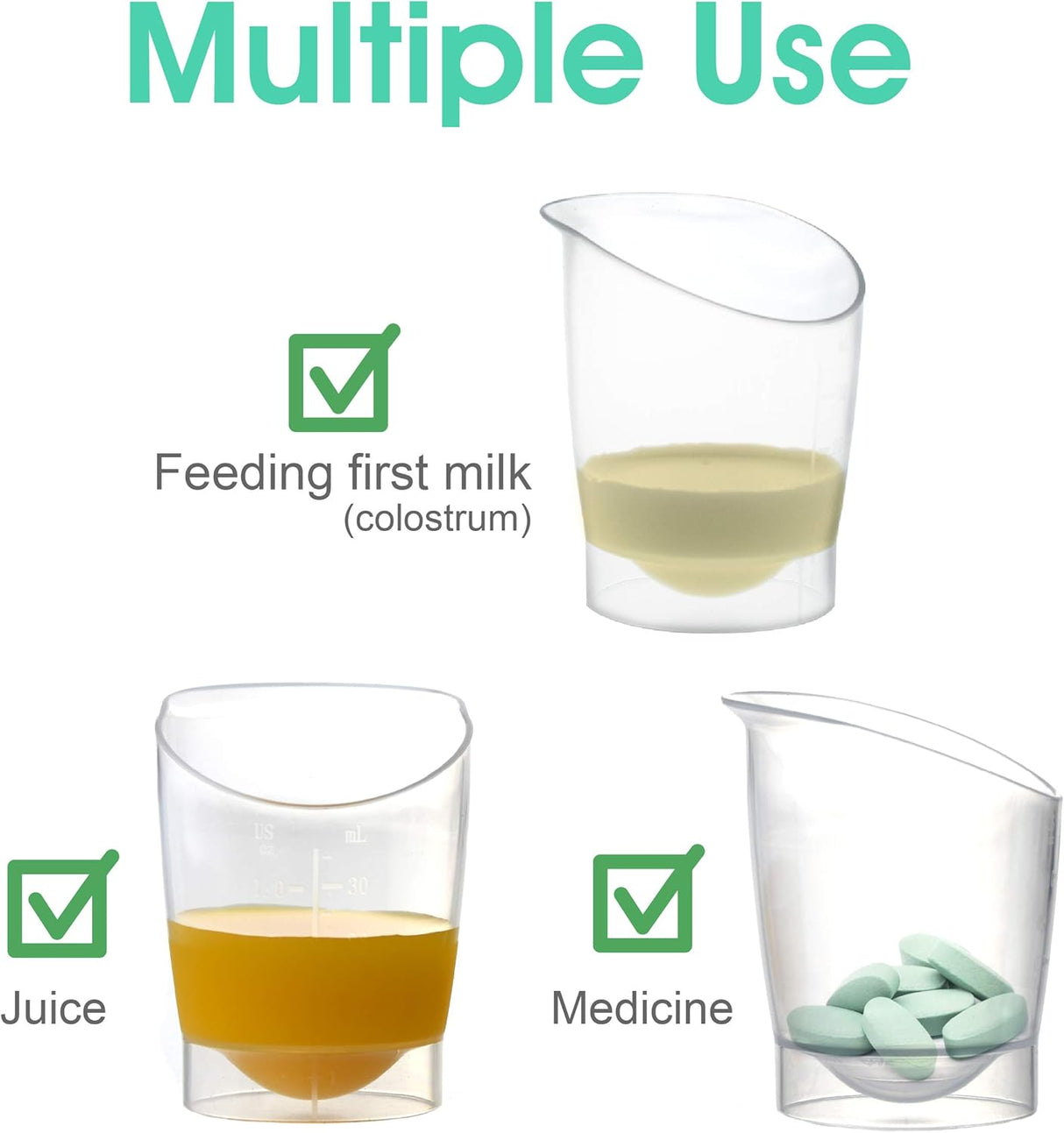 Baby Feeding Cups: Disposable & Reusable for Infant Milk Collection Milk Storage Maymom