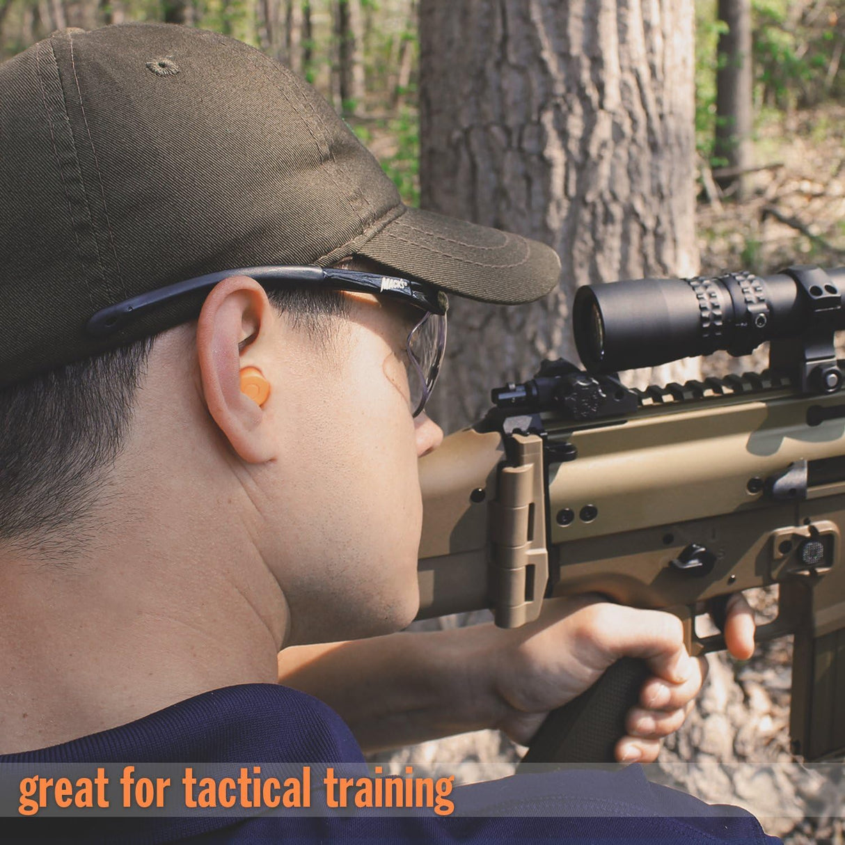 Shooters Ammo Ear Plugs (Pack of 7) - Orange Earplugs Mack's