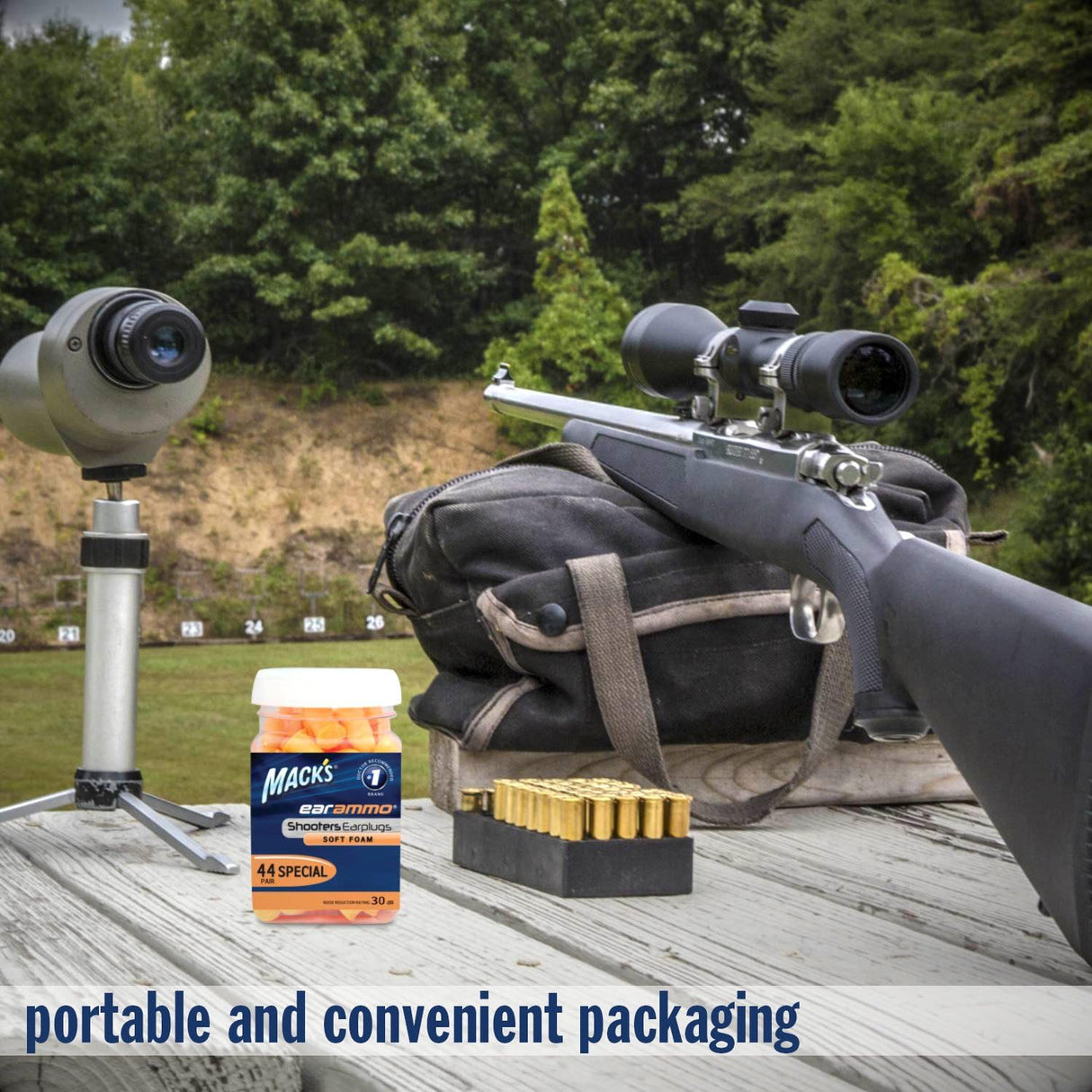 Shooters Ammo Ear Plugs (Pack of 7) - Orange Earplugs Mack's