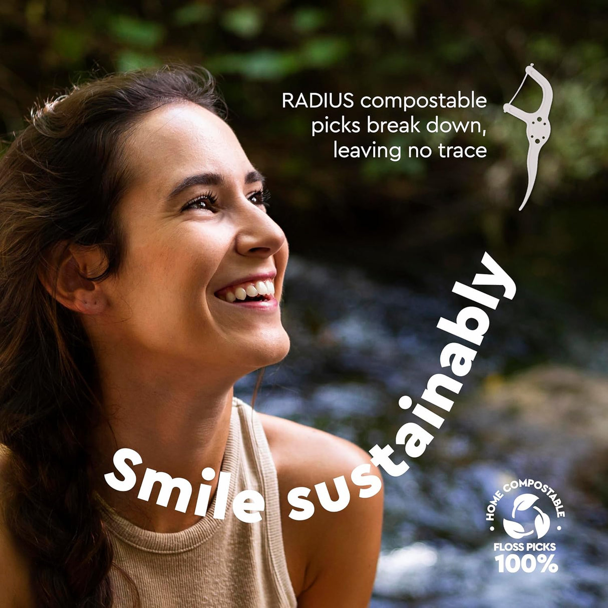 EcoClean Floss Pick Dental Floss RADIUS