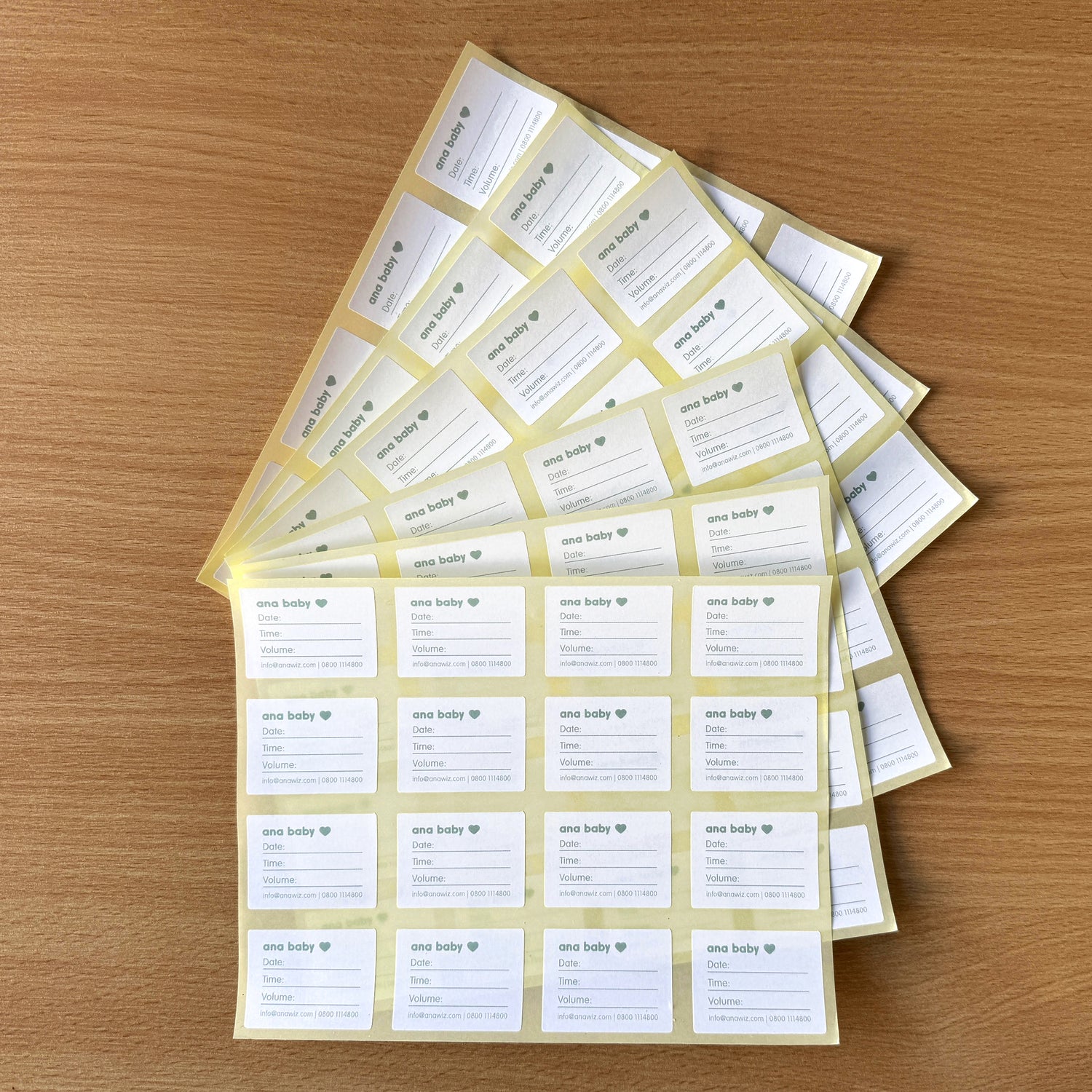 Breastmilk Storage Stickers Milk Storage Ana Baby