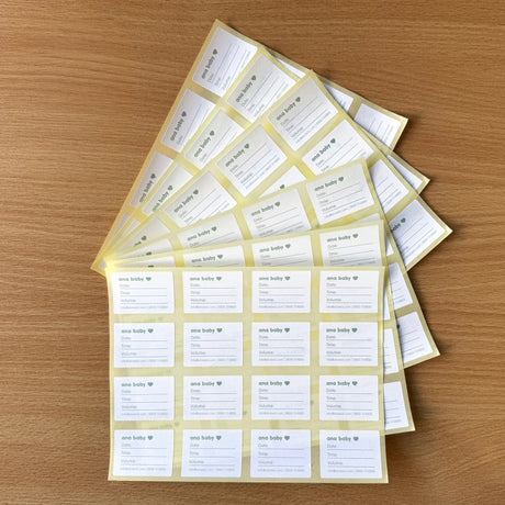 Breastmilk Storage Stickers Milk Storage Ana Baby