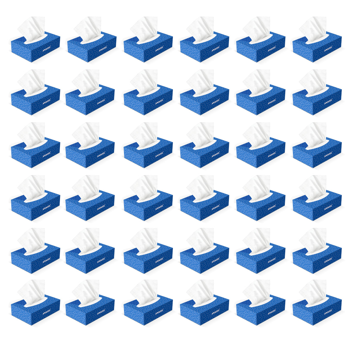 Soft White Facial Tissues, Box of 100 Tissues Ana Wiz 36 Pack