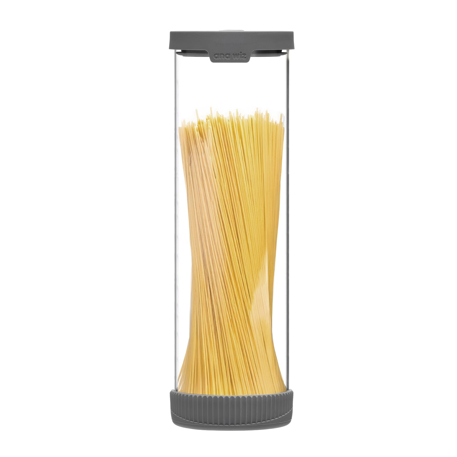 Premium Stain Resistant Borosilicate Glass Storage Jars, With Airtight Vent & Silicone Base  Ana Wiz 2000ml Charcoal