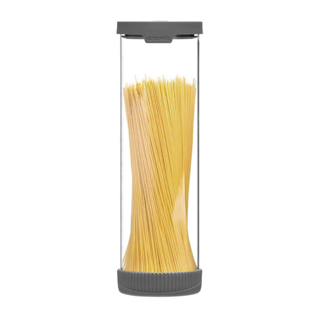 Premium Stain Resistant Borosilicate Glass Storage Jars, With Airtight Vent & Silicone Base  Ana Wiz 2000ml Charcoal