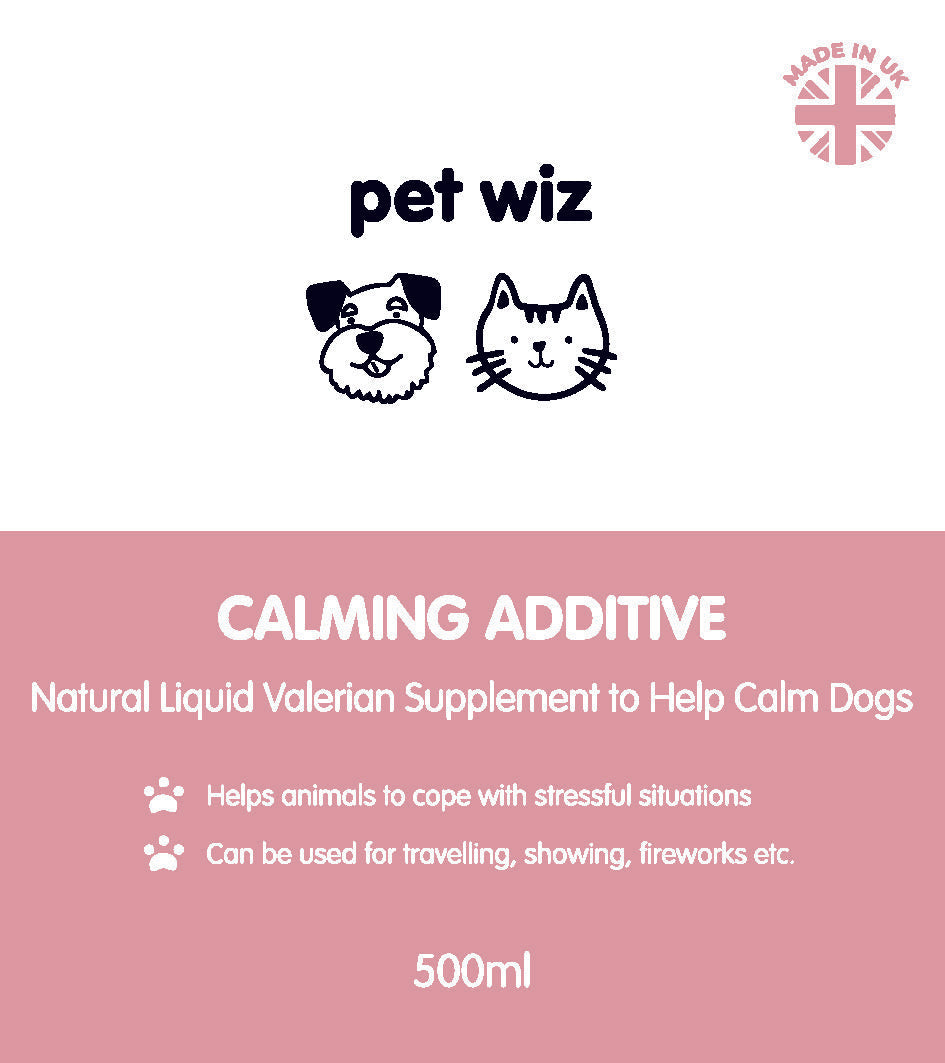 Calming Additive - Natural Liquid Valerian to Help Calm Dogs - 500ml Supplements Pet Wiz