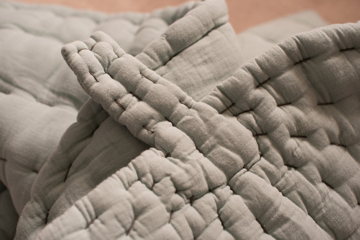 Hand Sewn Leaf Baby Play Mat, 100% Organic Cotton Lining Ana Baby