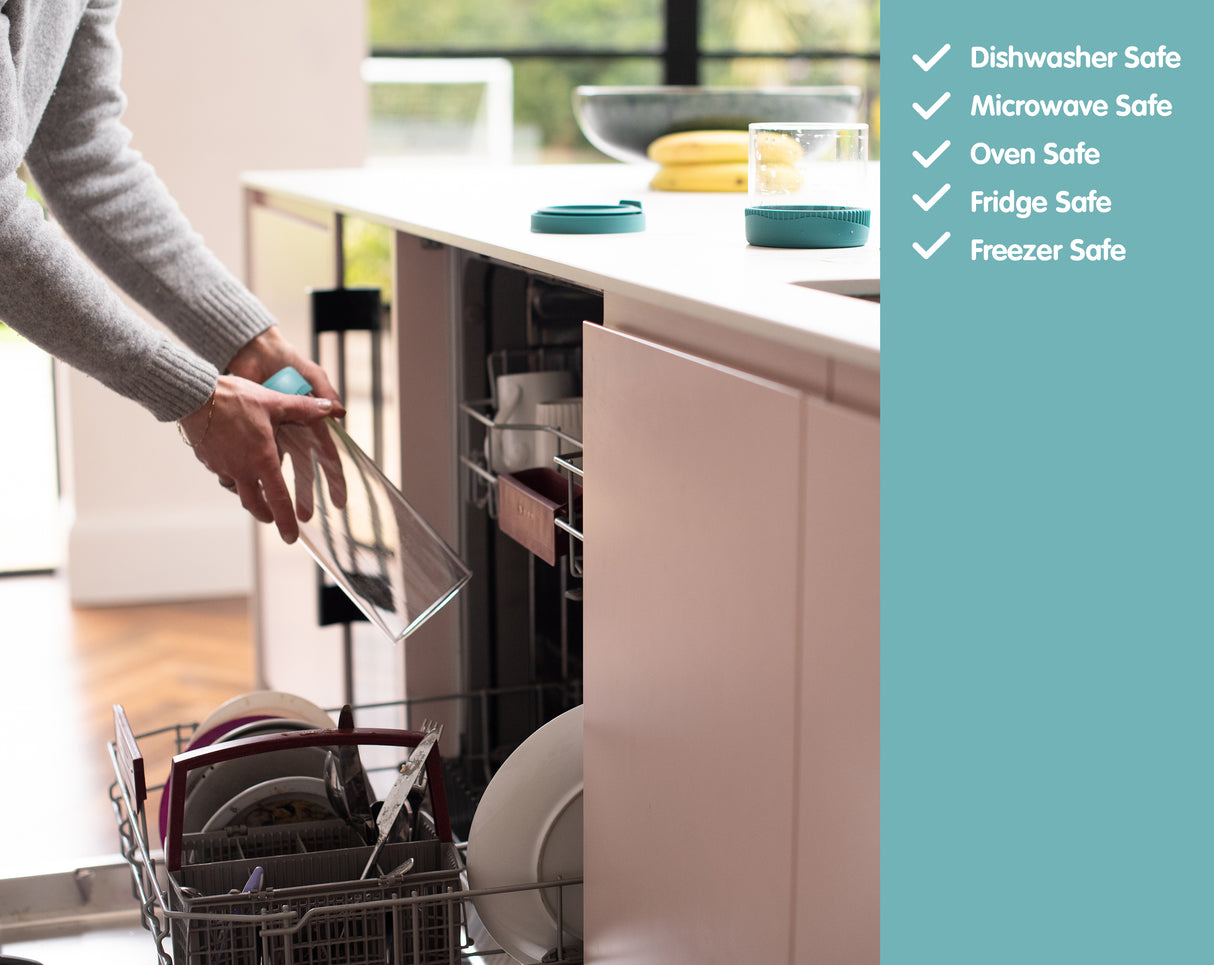 Premium Stain Resistant Borosilicate Glass Storage Jars, With Airtight Vent & Silicone Base  Ana Wiz