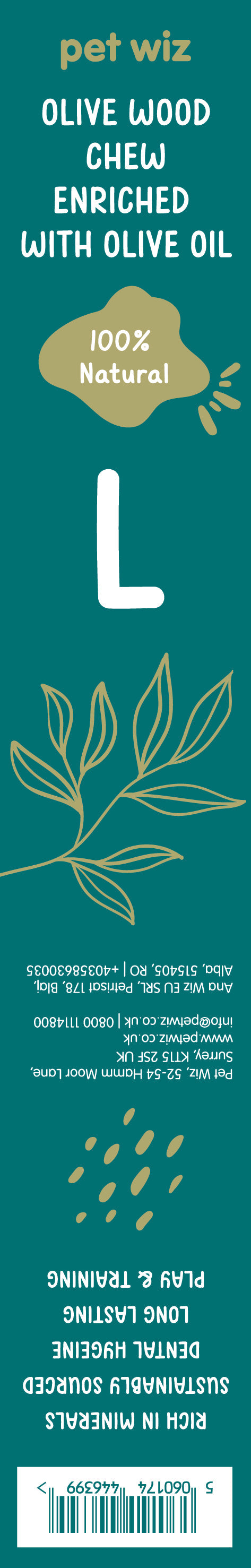 Olive Wood Chew - Enriched with Olive Oil Pet Wiz