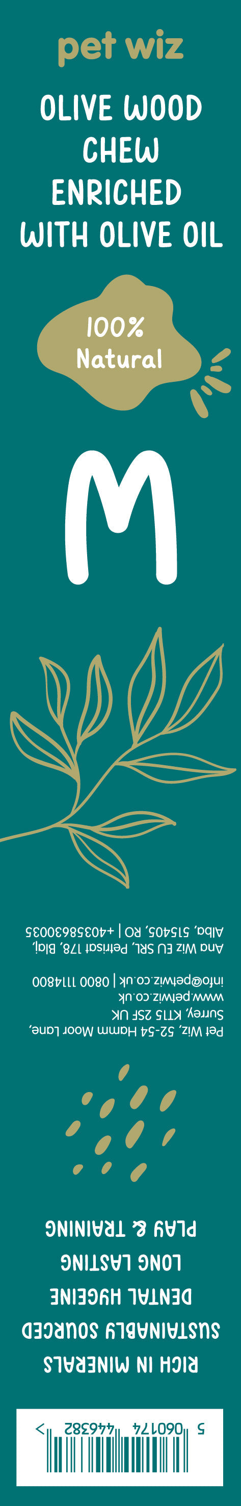 Olive Wood Chew - Enriched with Olive Oil Pet Wiz