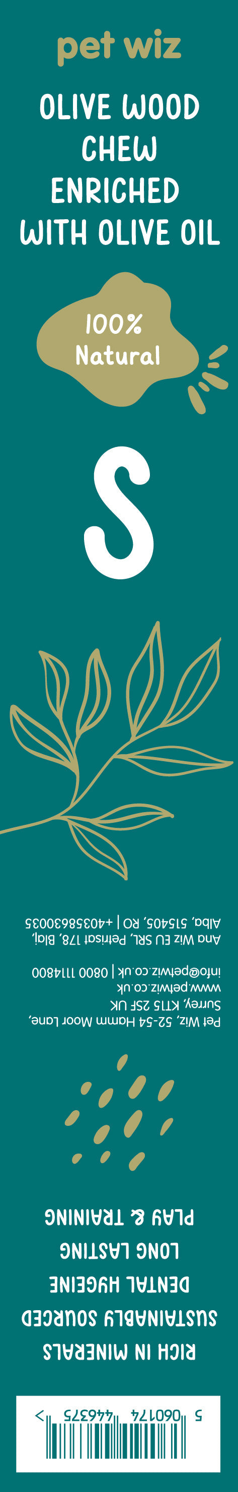 Olive Wood Chew - Enriched with Olive Oil Pet Wiz