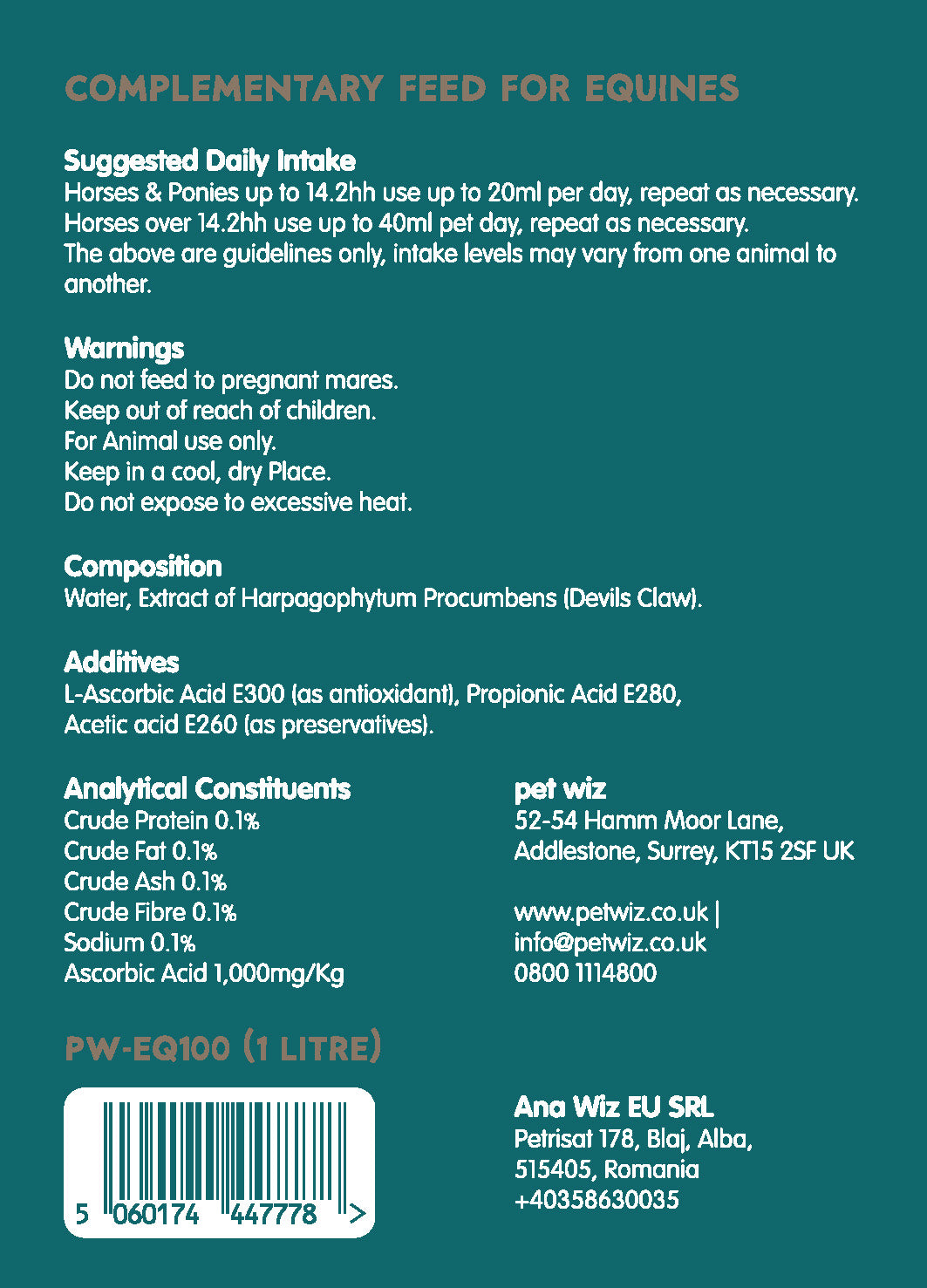 EquiRelief – Natural Joint Comfort, Bute-Free Supplements Pet Wiz