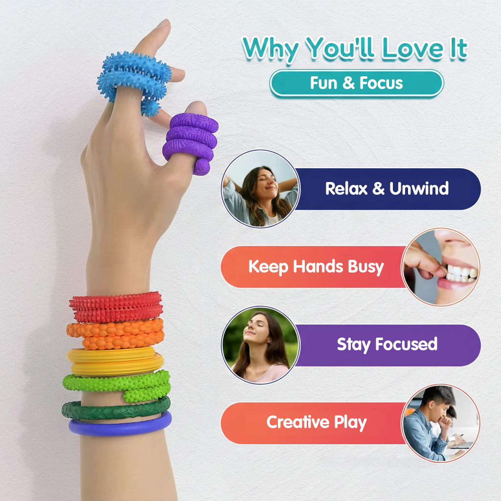 Sensory Fidget Sticks (8-Pack) Neuro Wiz