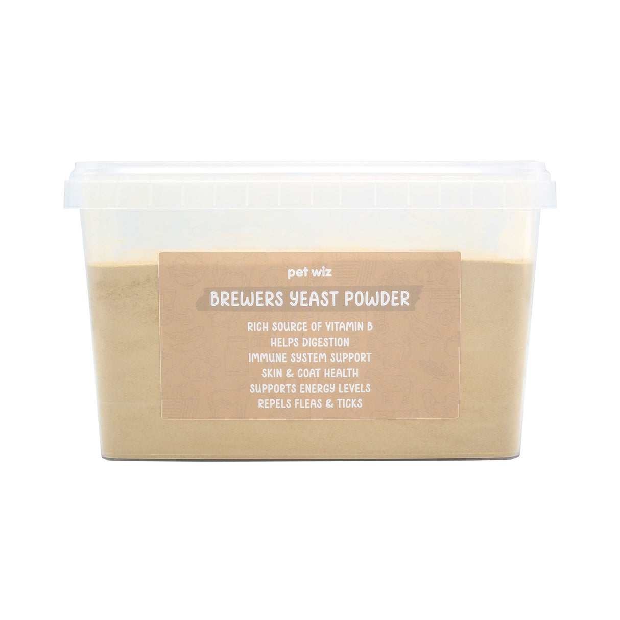 Brewers Yeast Powder for Animals Supplements Pet Wiz 1kg