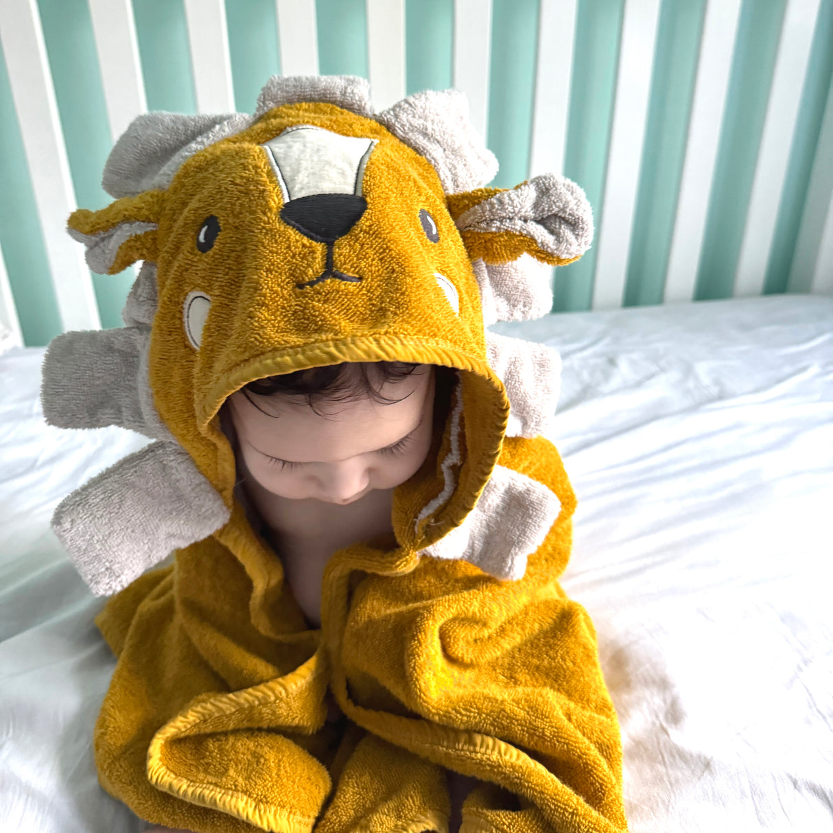 100% Organic Cotton Hooded Baby Bath Towel  Ana Baby