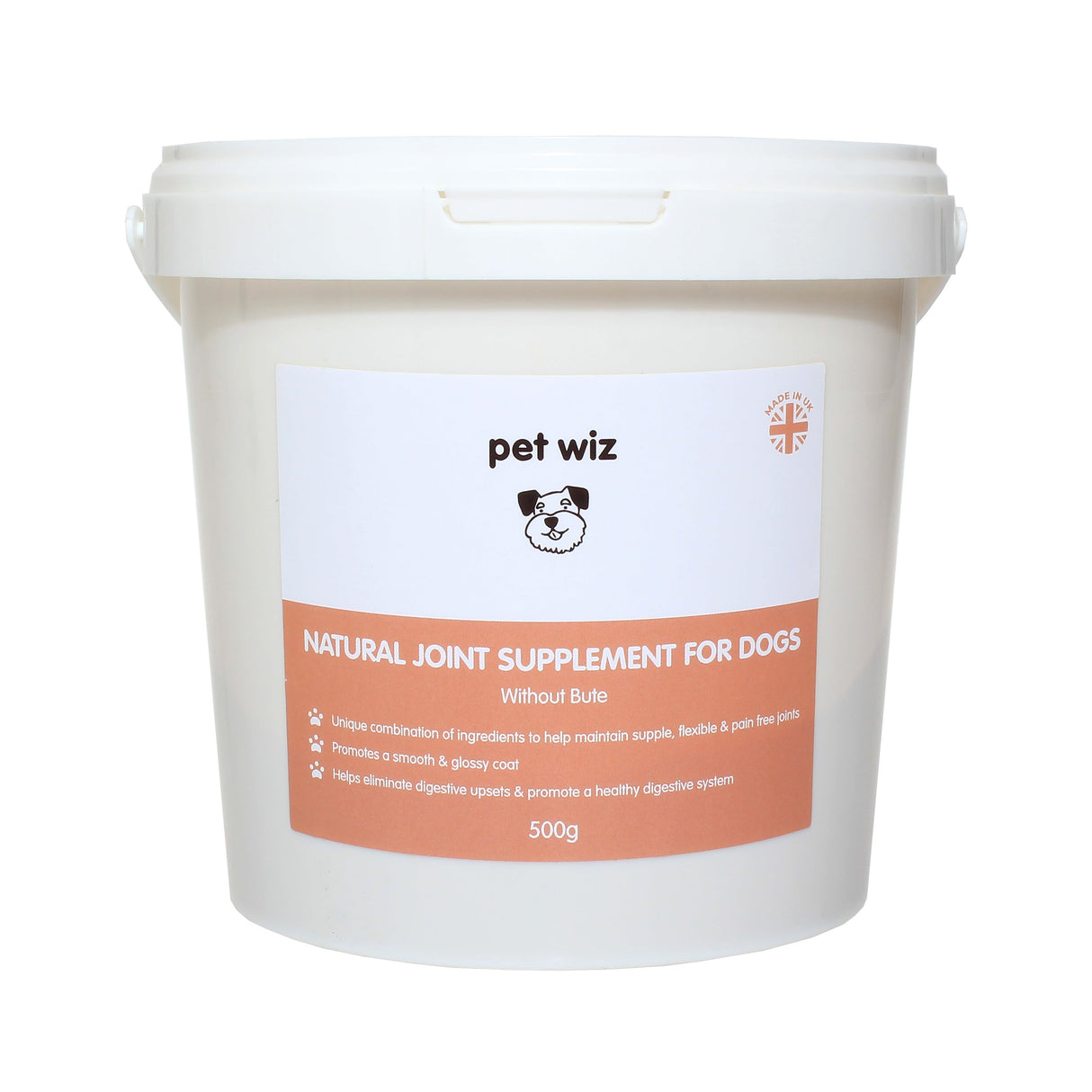 Natural Joint Supplement for Dogs - Without Bute - 500g Supplements Pet Wiz