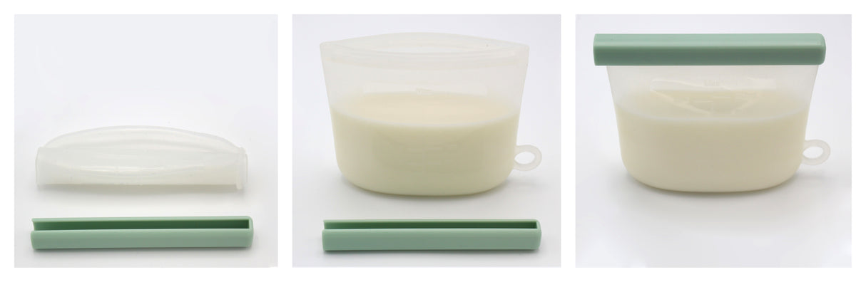 Silicone Breastmilk Storage Bags with Double Leak-Proof Seals, Pack of Five, 210ml Milk Storage Ana Baby