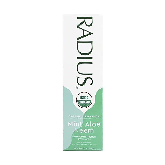 Toothpaste Gel USDA Organic Mint Aloe Neem Toothpaste RADIUS