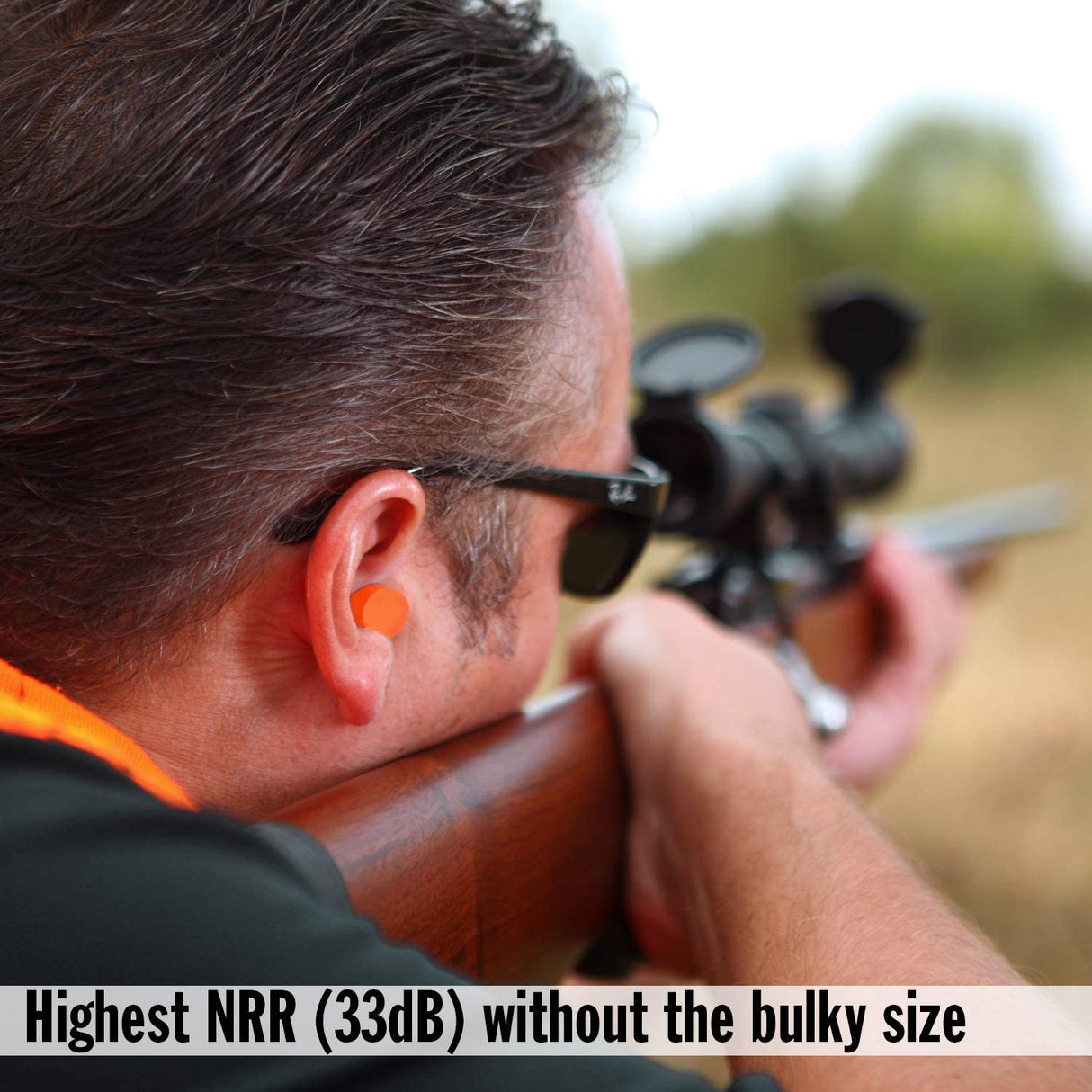 Maximum Protection Soft Foam Shooting Earplugs, 7 Pair with Travel Case Earplugs Mack's