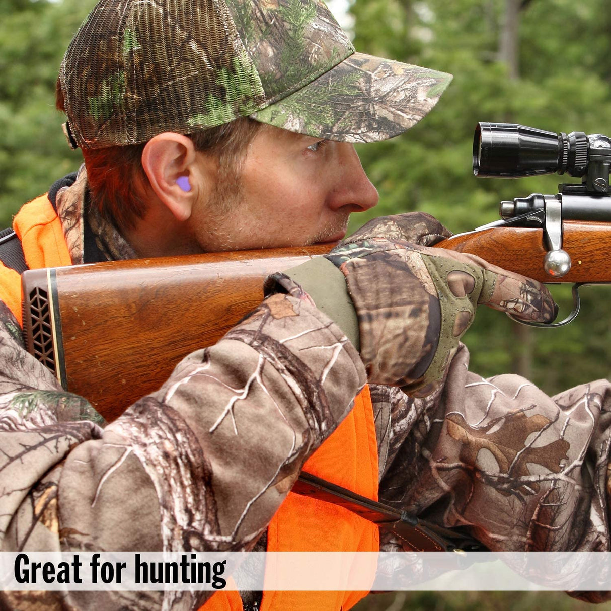 Slim Fit Soft Foam Shooting Earplugs, 7 Pair with Travel Case – Small Ear Plugs for Hunting, Tactical, Target, Skeet and Trap Shooting Earplugs Mack's