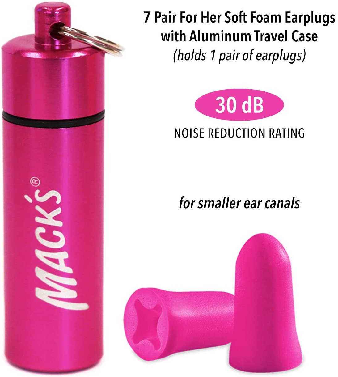 Shooters For Her Foam (3-Pair) Blister Pack Earplugs Earplugs Mack's