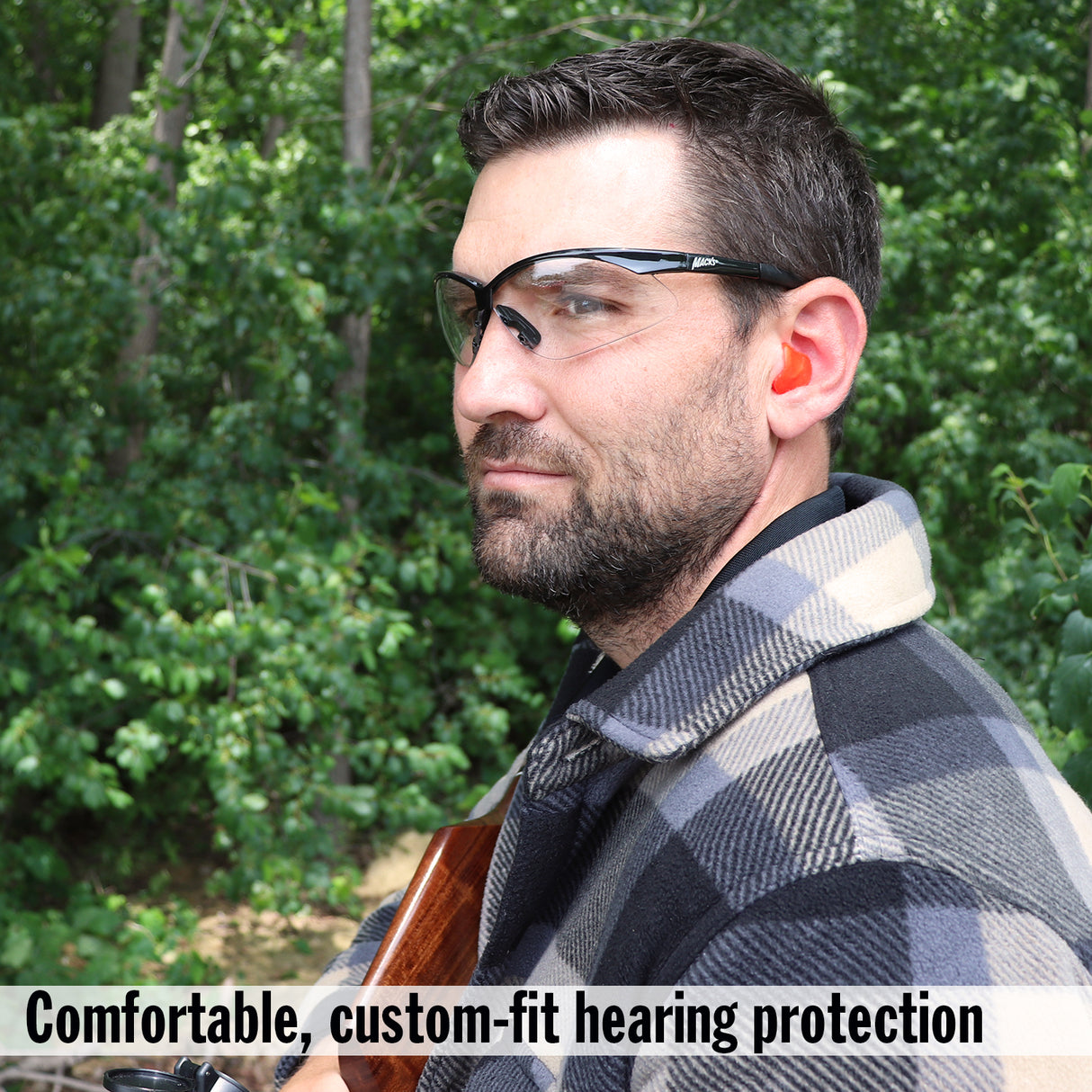 Shooters Moldable Silicone Putty Ear Plugs, Orange, 3 Pair Earplugs Mack's