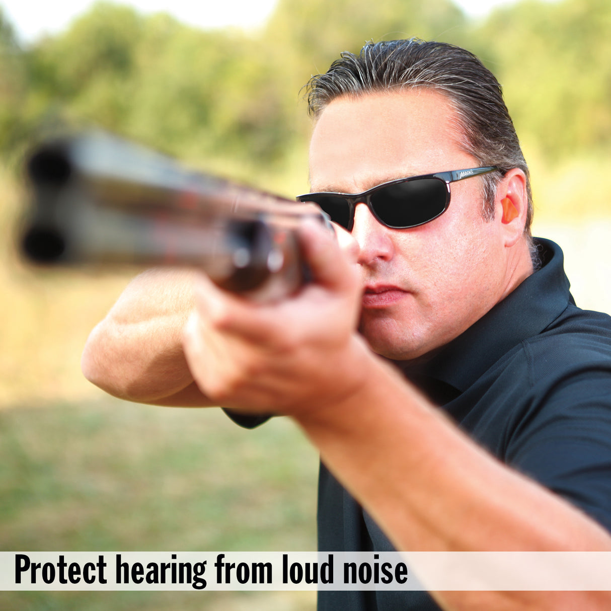 Shooters Moldable Silicone Putty Ear Plugs, Orange, 3 Pair Earplugs Mack's