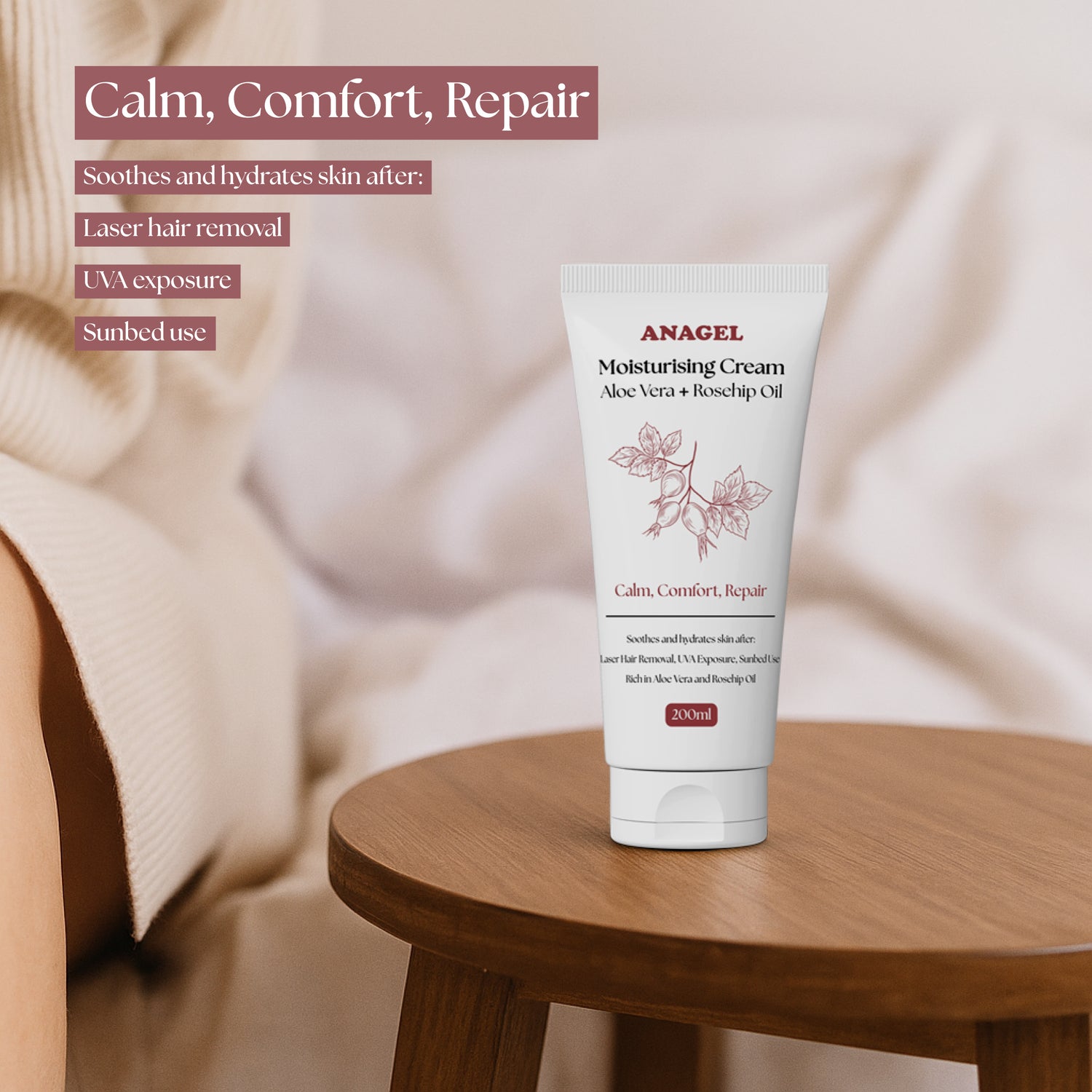 Aloe Vera & Rosehip Moisturising Cream (200ml)