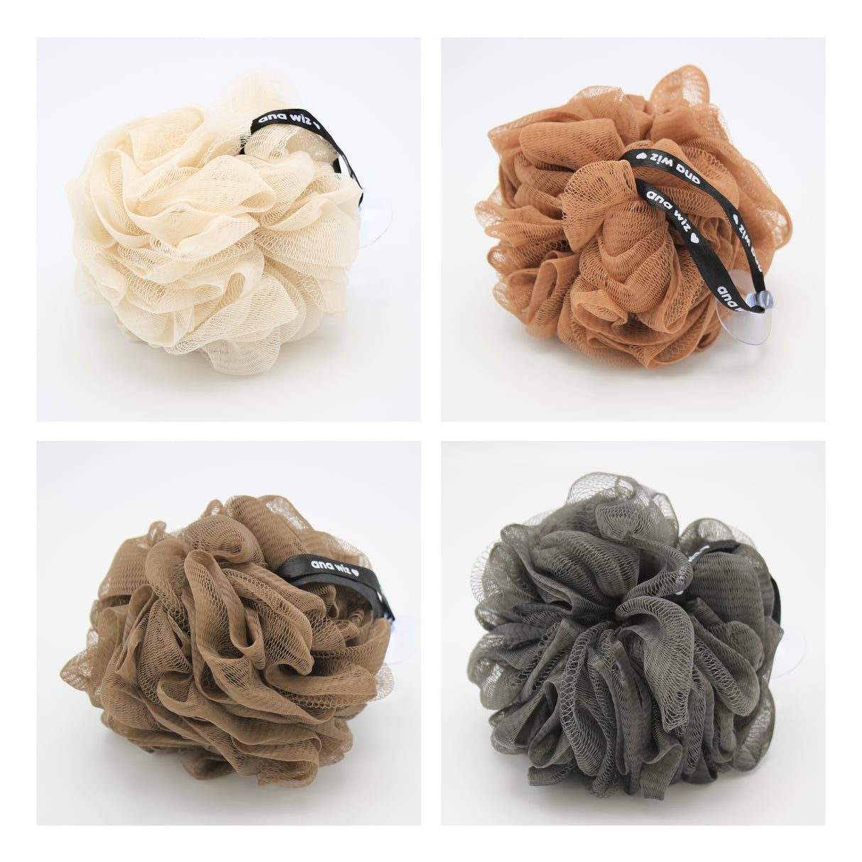 Super Soft Large Exfoliating Puffs made from Recycled Materials - Outlet Ana Wiz