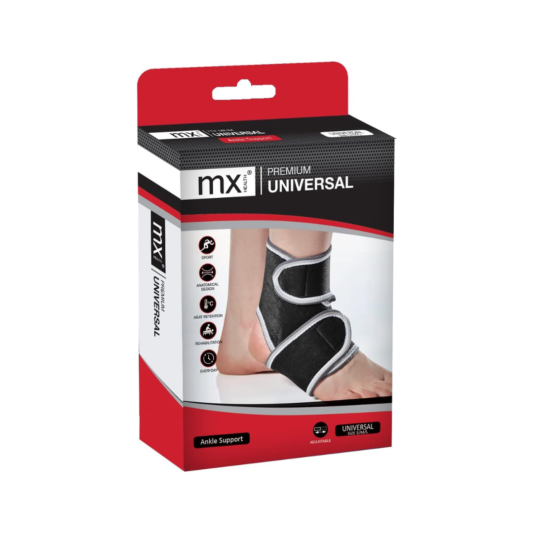 Neoprene Ankle Support, Adjustable Size (S,M,L) Ankle Support MX Health