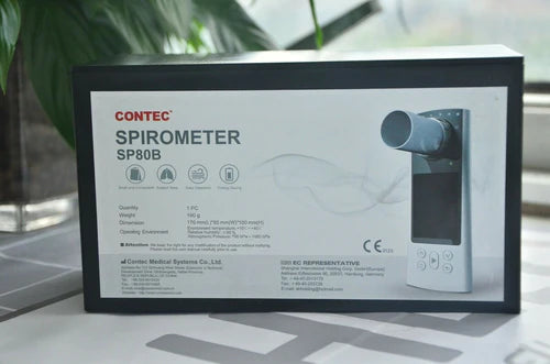 Digital Spirometer Lung Function Breathing Pulmonary Diagnostic - SP80B Spirometers CONTEC