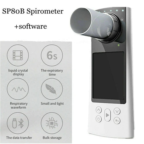 Digital Spirometer Lung Function Breathing Pulmonary Diagnostic - SP80B Spirometers CONTEC