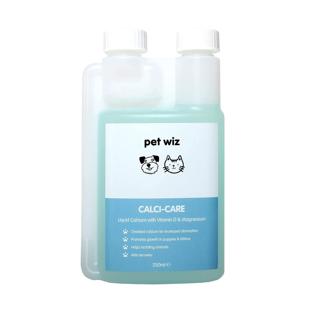 Calci-Care - Liquid Calcium with Vitamin D & Magnesium. Animals & Pet Supplies Pet Wiz 250ml  