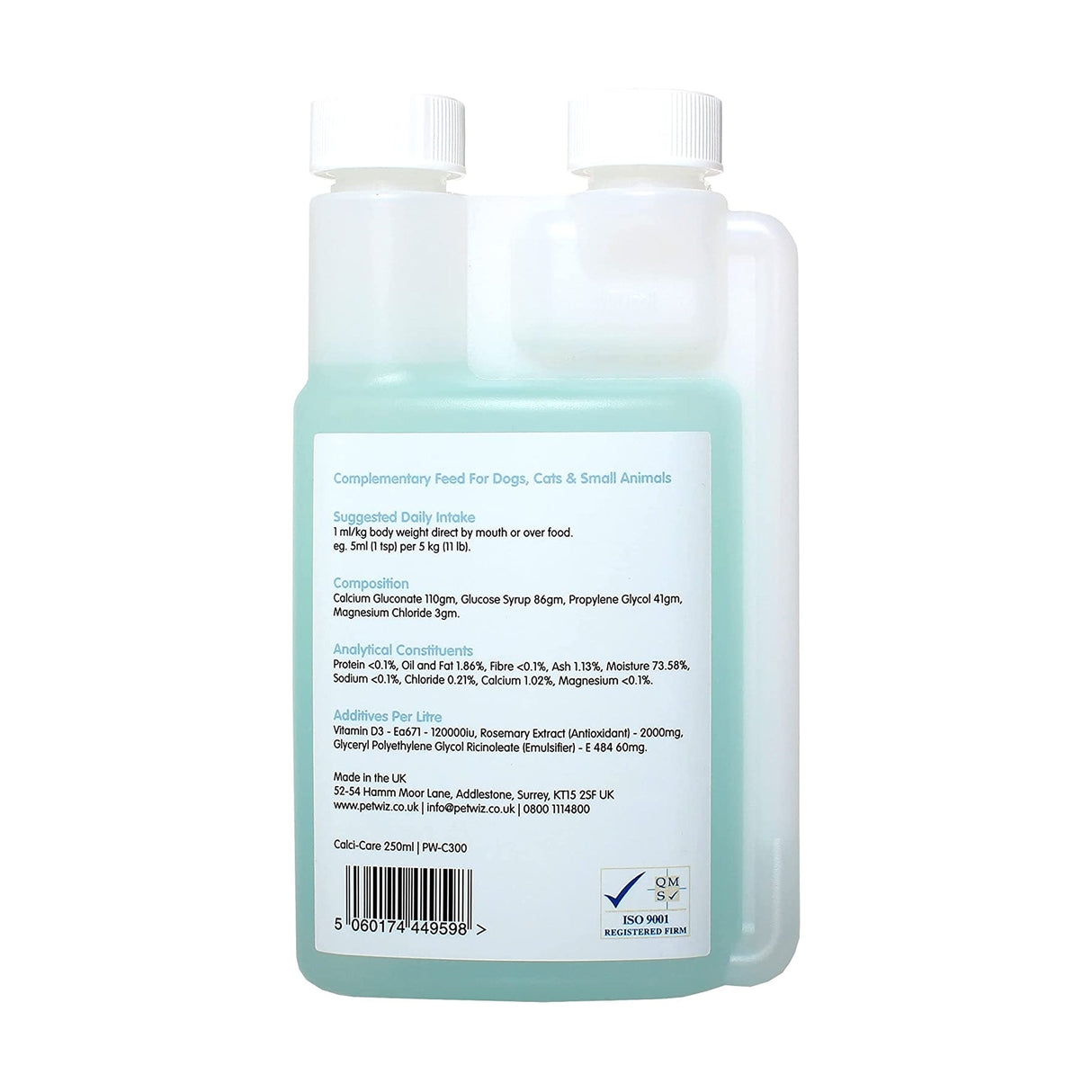 Calci-Care - Liquid Calcium with Vitamin D & Magnesium. Animals & Pet Supplies Pet Wiz