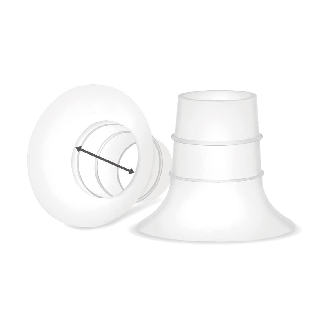 Flange Insert Compatible with Elvie Single/Double Electric, Elvie Stride Cup (24mm), Compatible with Medela PersonalFit Flex Shield Shields & Inserts Maymom