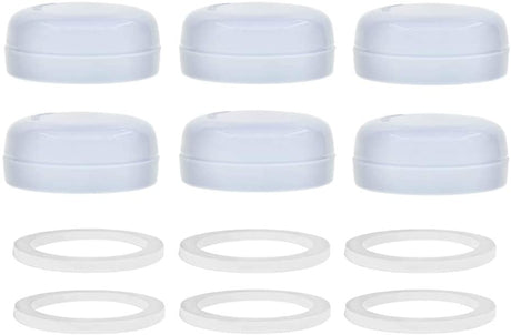 Solid Lids Aka Travel Caps w/Sealing Ring Adapters & Extras Maymom