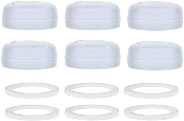 Solid Lids Aka Travel Caps w/Sealing Ring Adapters & Extras Maymom