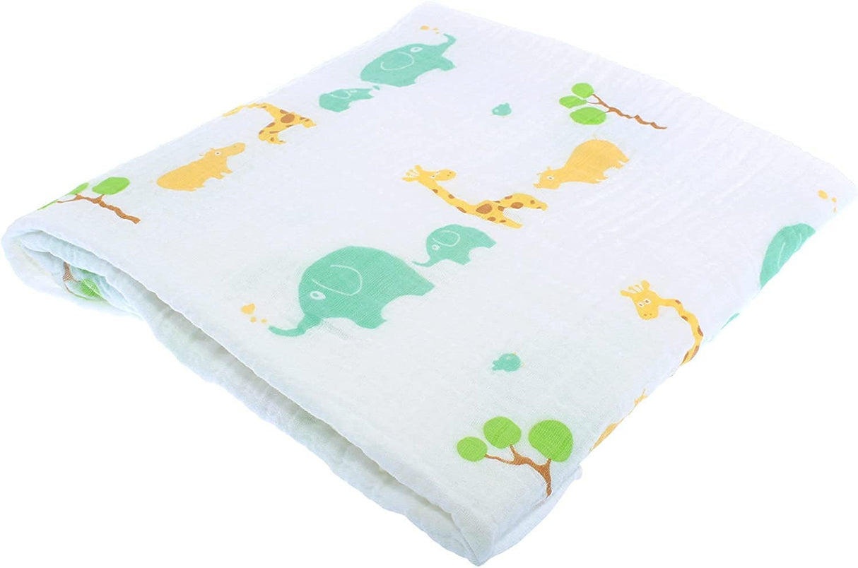 Extra Large Super Soft Muslins - Animal Designs - Gift Pack Baby Health Ana Wiz