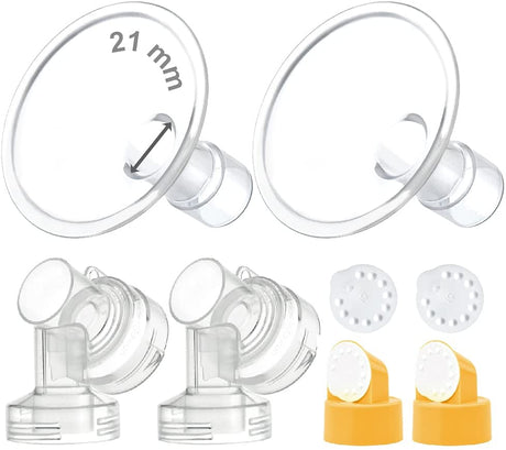 Two-Piece Breastshield; Compatible with Medela Breast Pumps Shields & Inserts Maymom 21mm