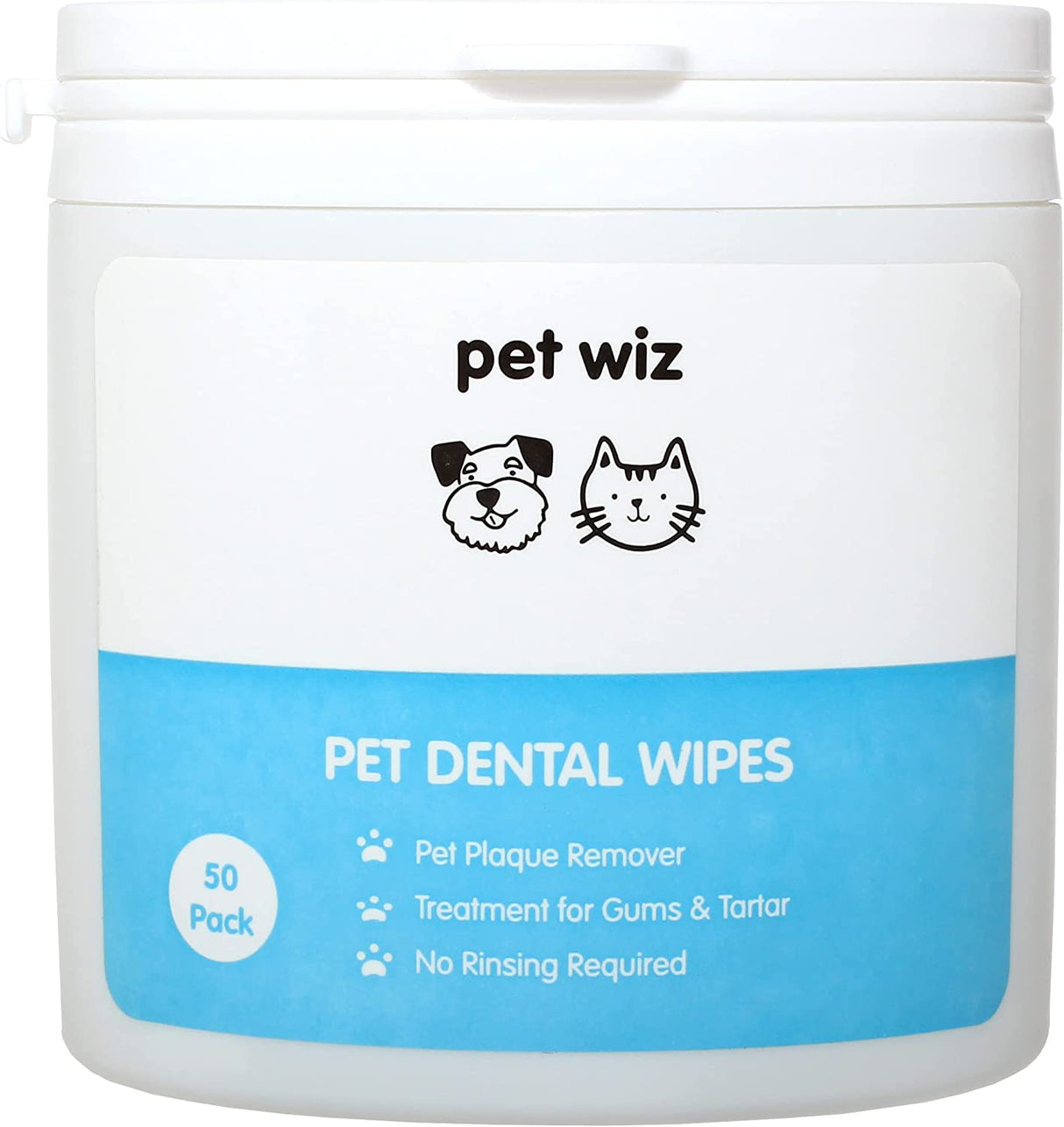 Dental Finger Wipes with Spearmint Oil for Dogs & Cats. Dog Supplies Pet Wiz