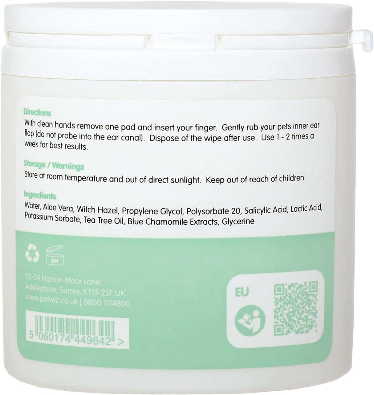 Ear Wipes for Dogs & Cats. Pet Wiz
