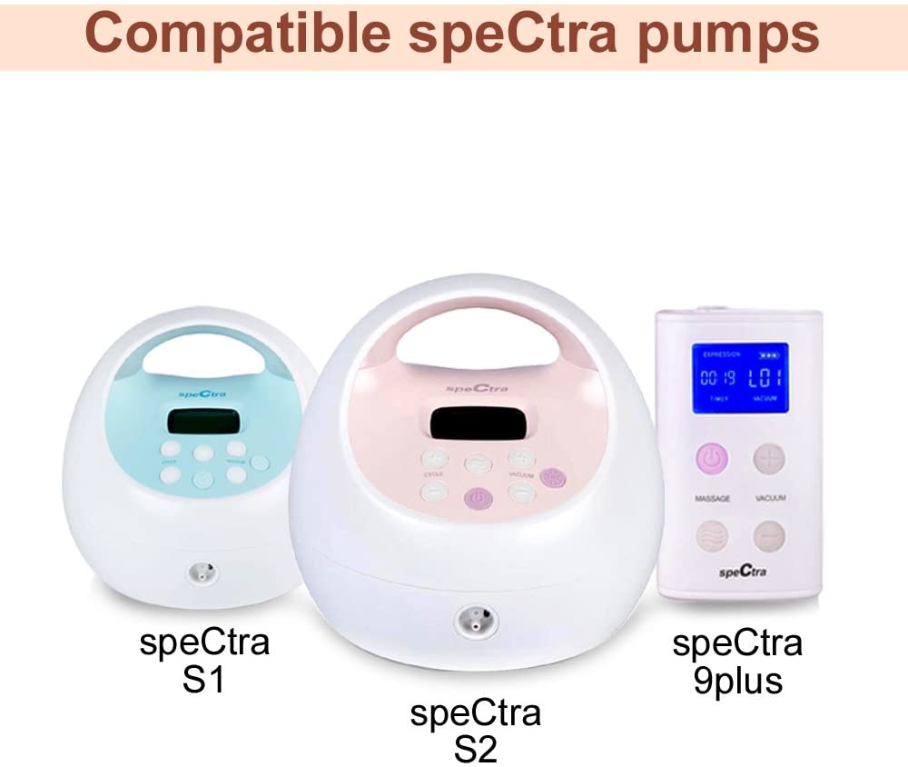 Flange Adapter for Spectra S1 Pumps, Spectra S2, Spectra 9 Pump to Use Medela Breastshield and Bottles (Pack of 2) Adapters & Extras Maymom